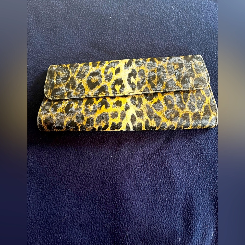 Leopard Print Clutch Purse